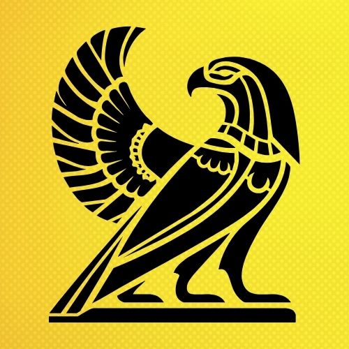 Antik Mısır Horus Stencil Şablon