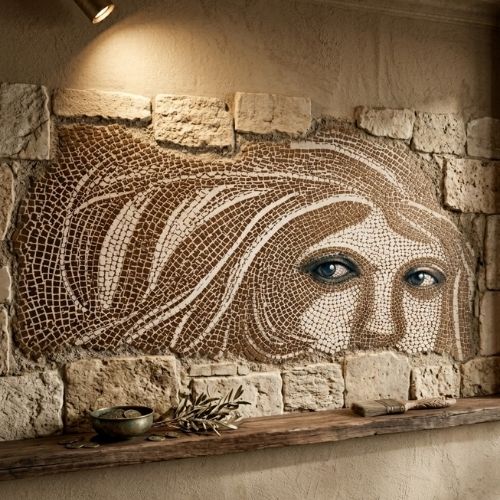 Zeugma Mozaik Deseni Boyama Stencil Şablon