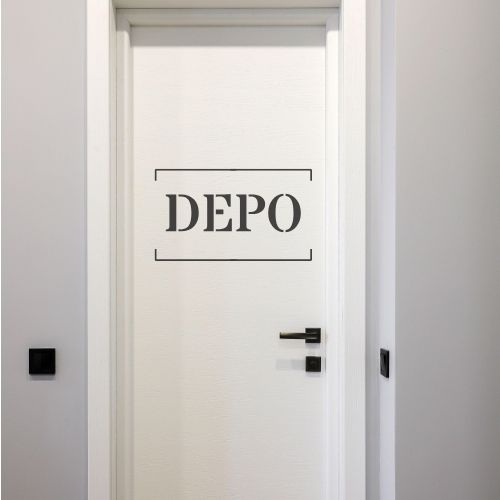 Depo Stencil Yazı Şablonu