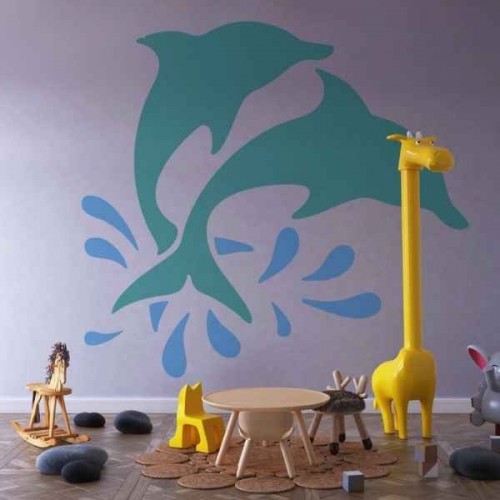Yunus Balığı Stencil Şablon Yunus Balığı Stencil Şablon