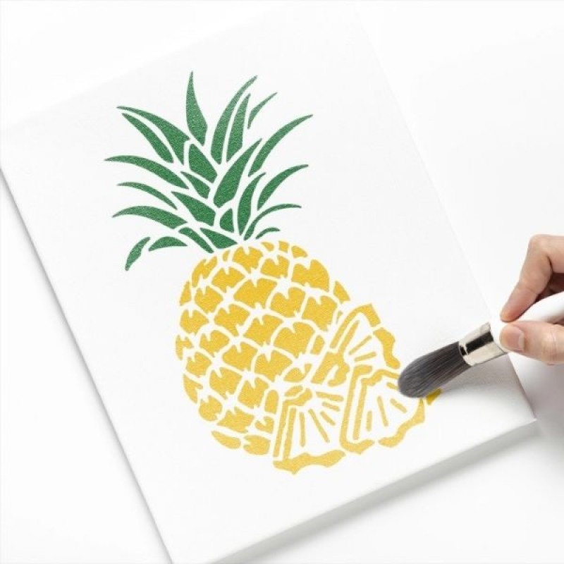 Ananas Stencil Şablon
