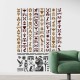 Antik Mısır Hiyeroglifleri Stencil Şablon T00136 Antik Mısır Hiyeroglifleri Stencil Şablon T00136