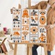 Antik Mısır Sembolleri Stencil Şablon T00159 Antik Mısır Sembolleri Stencil Şablon T00159