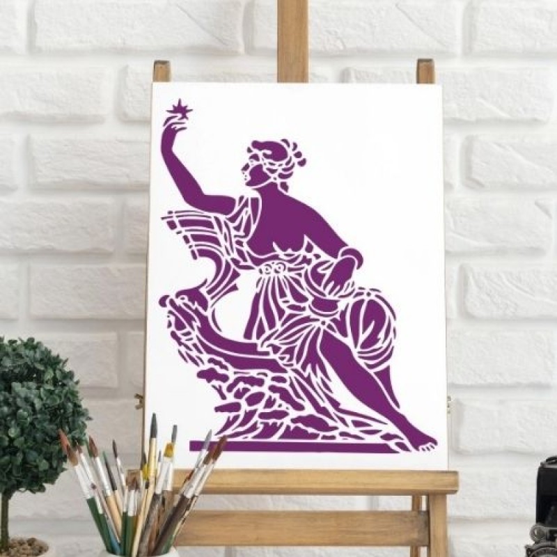 Antik Yunan Afrodit Stencil Şablon
