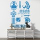 Antik Yunan Desenleri Stencil Şablon T00143 Antik Yunan Desenleri Stencil Şablon T00143