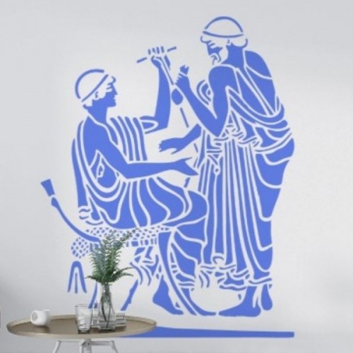 Antik Yunan Stencil Şablon T00146