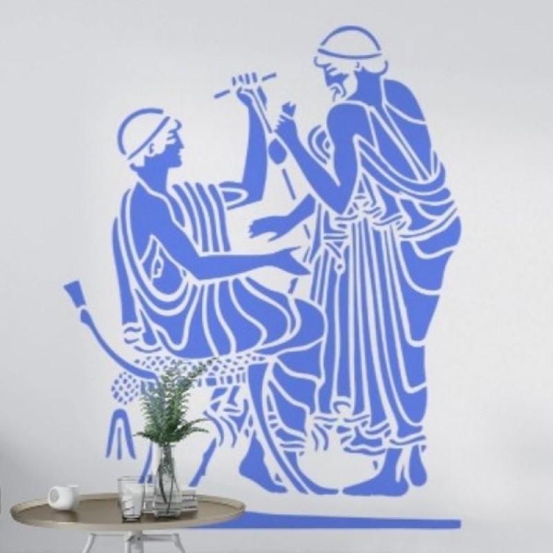 Antik Yunan Stencil Şablon T00146