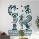 Antik Yunan Griffin Stencil Şablon T00148 Antik Yunan Griffin Stencil Şablon T00148