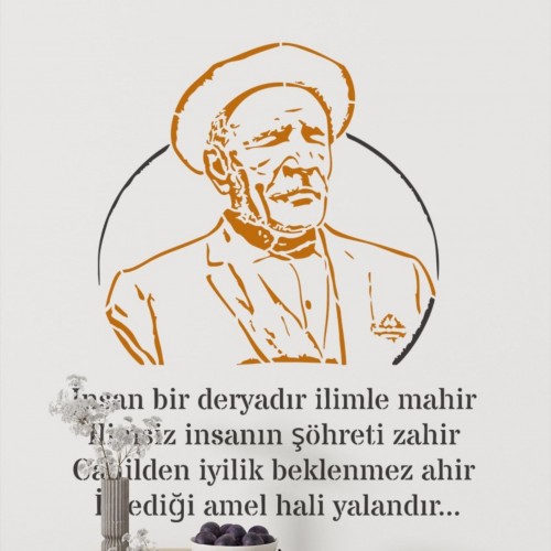 Aşık Veysel Stencil Şablon