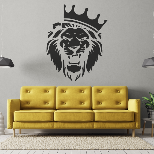 Aslan Deseni Stencil Şablon