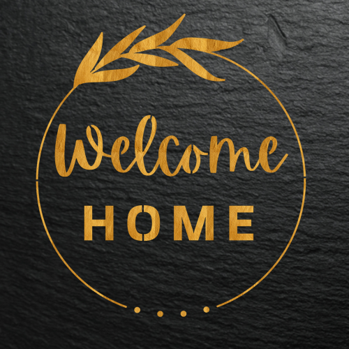 Welcome Home Stencil Modelleri MI0007