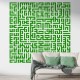 Ayetel Kürsi Kufi Stencil Şablon