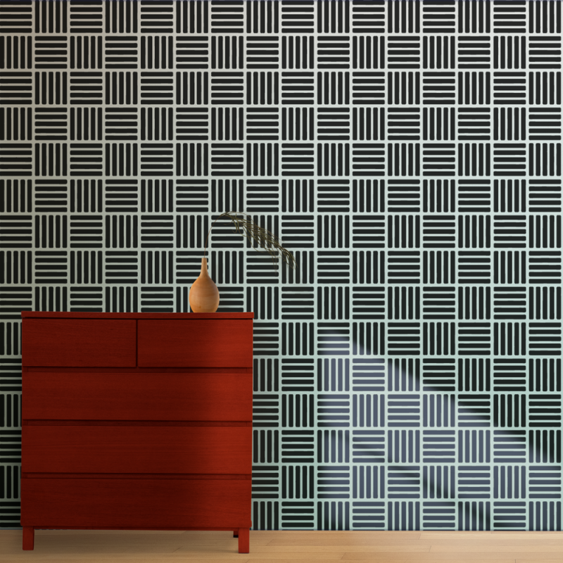 Geometrik Ardışık Desen Çizgi Stencil Şablon Geometrik Ardışık Desen Çizgi Stencil Şablon