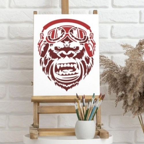 Goril Stencil Şablon