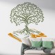 Hayat Ağacı ve Kitap Stencil Şablon Hayat Ağacı ve Kitap Stencil Şablon