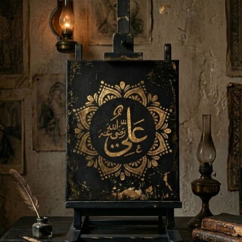 Hz Ali Stencil - Cami Dekoratif Boyama Şablonu