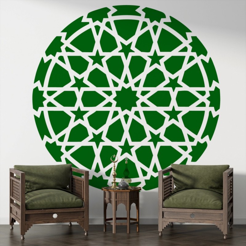 İslami Mandala Stencil Şablon