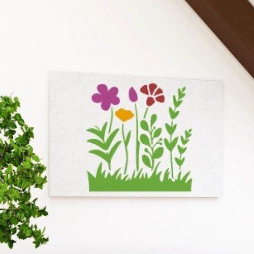 Kır Çiçekleri Stencil Şablon BC00174