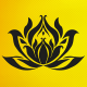 Lotus Çiçeği Stencil Boyama Şablonu Lotus Çiçeği Stencil Boyama Şablonu