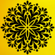 Mandala Deseni Stencil Şablon Mandala Deseni Stencil Şablon