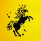 Unicorn Stencil Boyama Şablonu Unicorn Stencil Boyama Şablonu